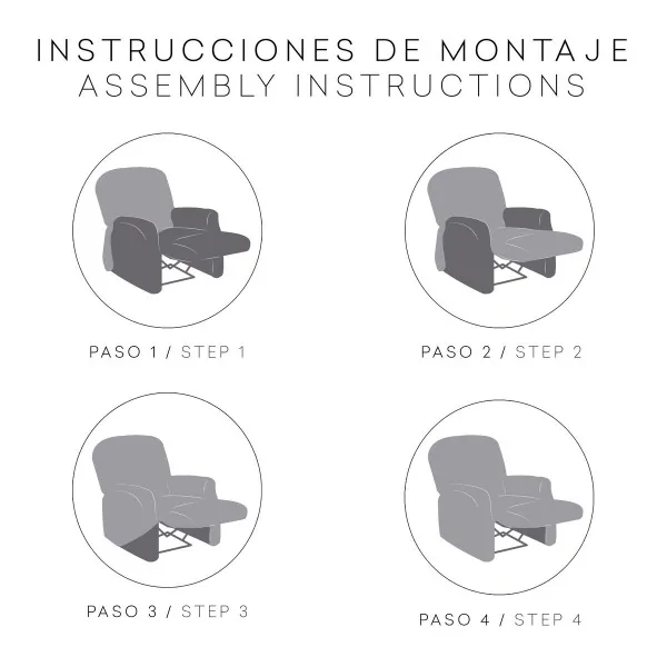 Armchair slipcovers Eysa BRONX Mustard 80 x 100 x 90 cm