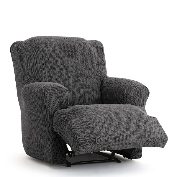 Armchair slipcovers Eysa JAZ Dark grey 80 x 120 x 110 cm