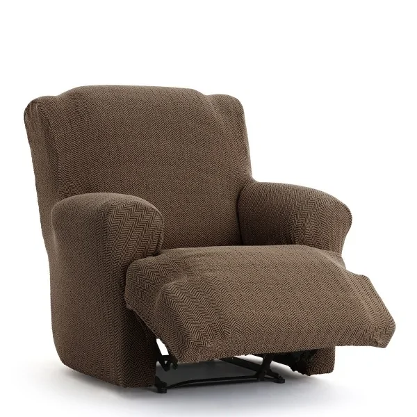 Armchair slipcovers Eysa JAZ Brown 80 x 120 x 110 cm