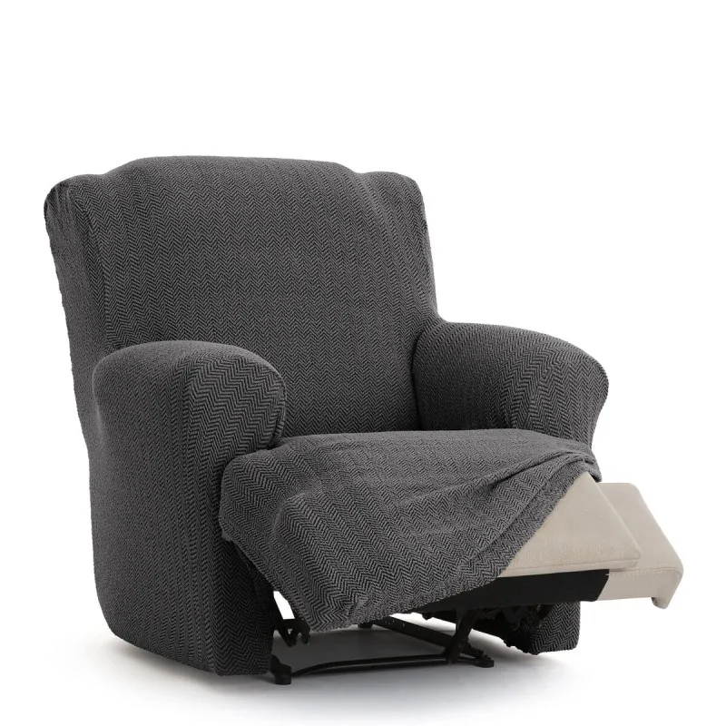 Armchair slipcovers Eysa JAZ Dark grey 80 x 120...