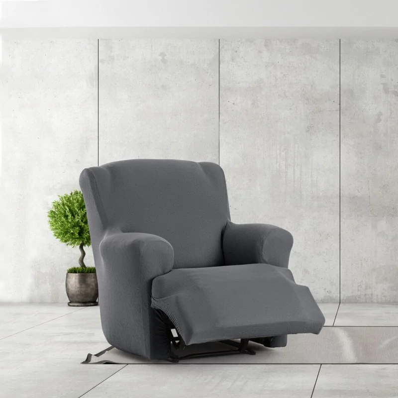 Armchair slipcovers Eysa BRONX Dark grey 80 x...