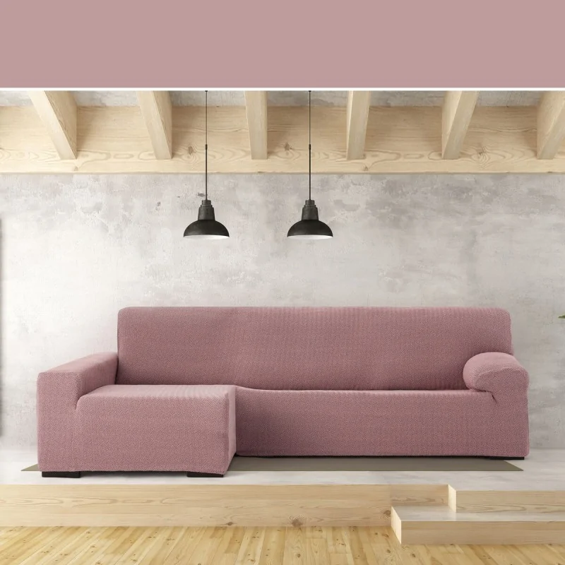 Left long arm chaise longue cover Eysa JAZ Pink...