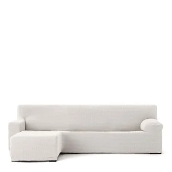 Right short arm chaise longue cover Eysa JAZ White 120 x...
