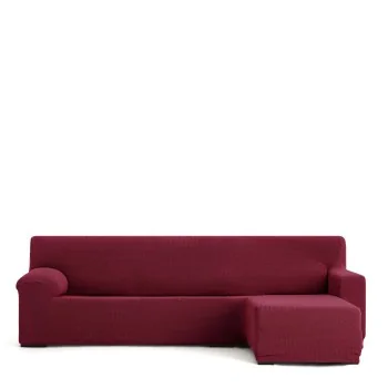 Right short arm chaise longue cover Eysa JAZ Burgundy 120...