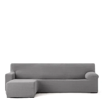 Right short arm chaise longue cover Eysa JAZ Grey 120 x...
