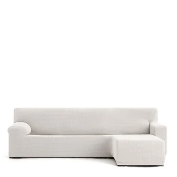 Right short arm chaise longue cover Eysa JAZ White 120 x...