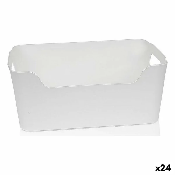 Multi-use Box Dem White 25 x 17 x 10 cm (24 Units)