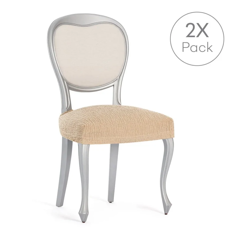 Chair Cover Eysa TROYA Beige 50 x 5 x 50 cm 2...