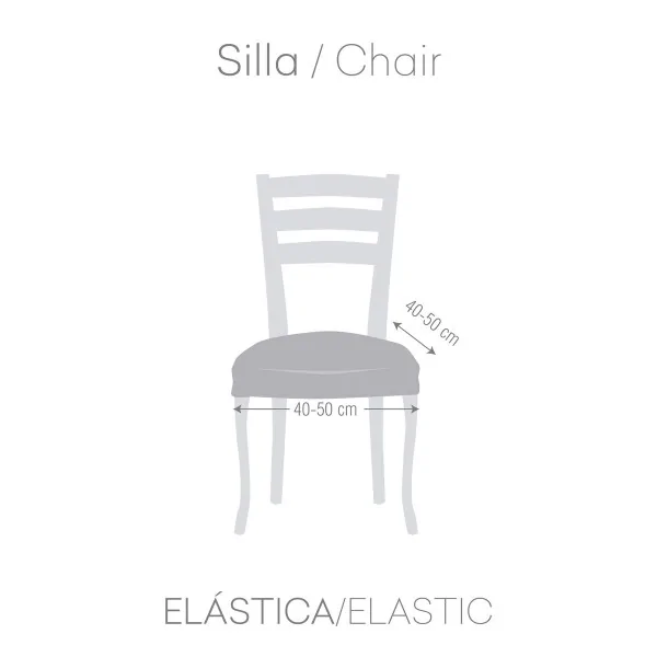 Chair Cover Eysa TROYA Orange 50 x 5 x 50 cm 2 Units