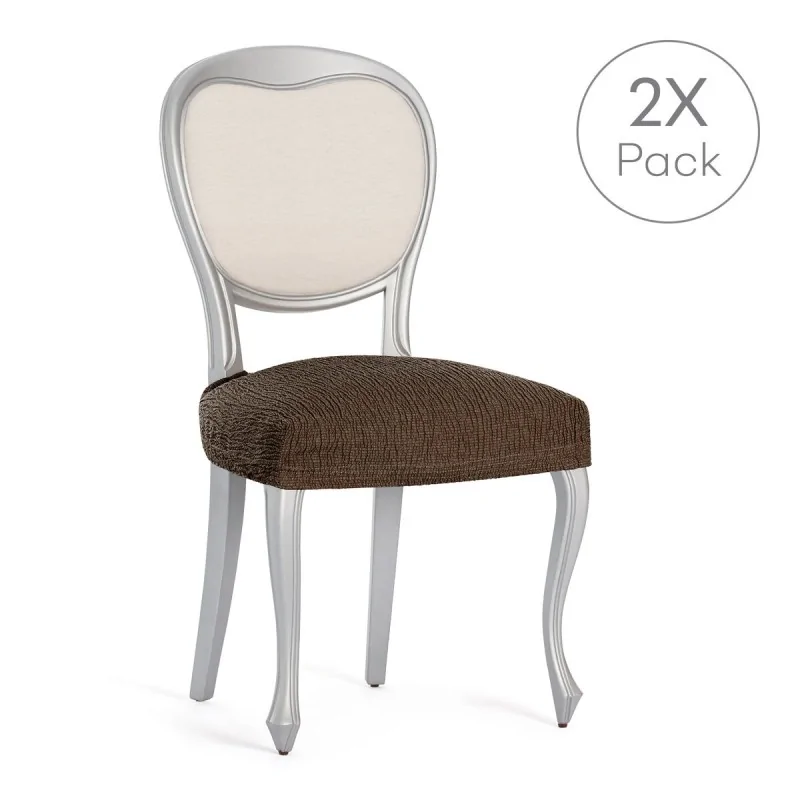 Chair Cover Eysa TROYA Brown 50 x 5 x 50 cm 2...