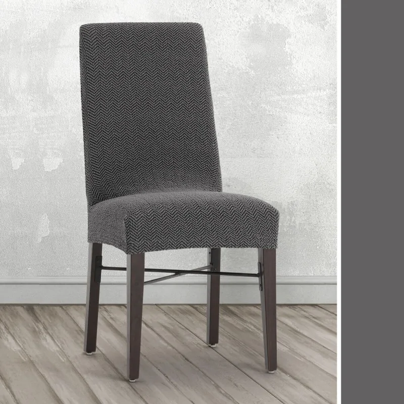 Chair Cover Eysa JAZ Dark grey 50 x 60 x 50 cm...