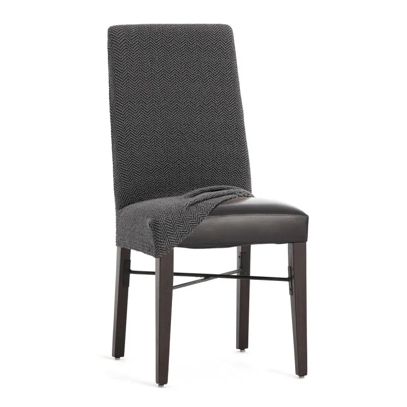 Chair Cover Eysa JAZ Dark grey 50 x 60 x 50 cm...