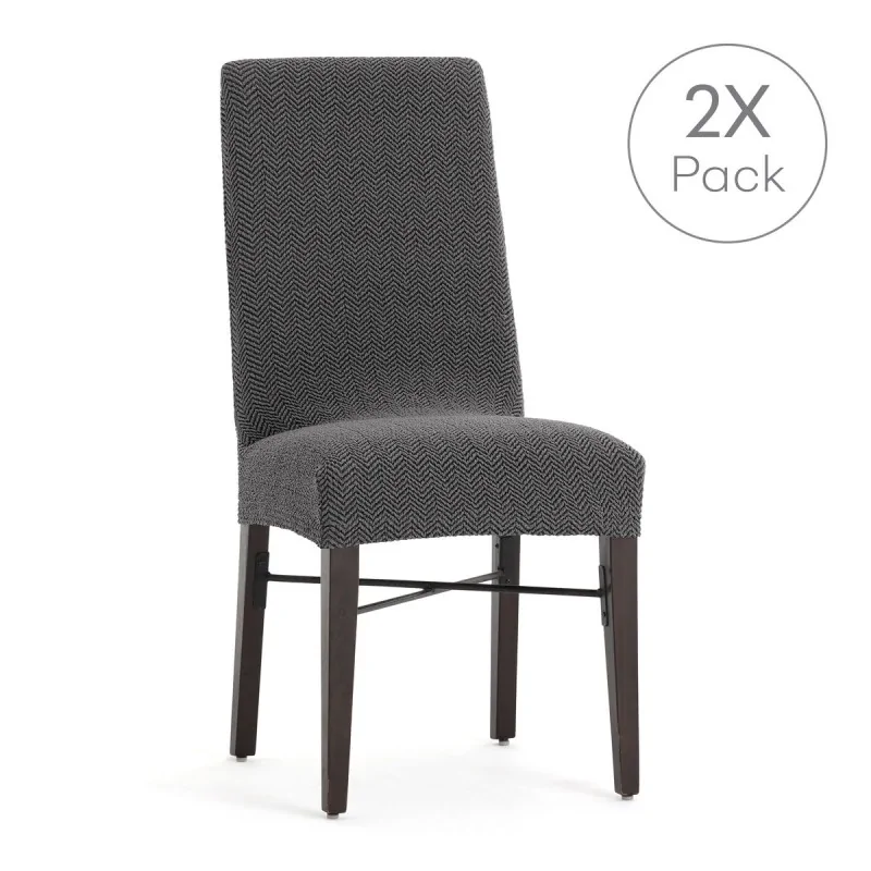Chair Cover Eysa JAZ Dark grey 50 x 60 x 50 cm...