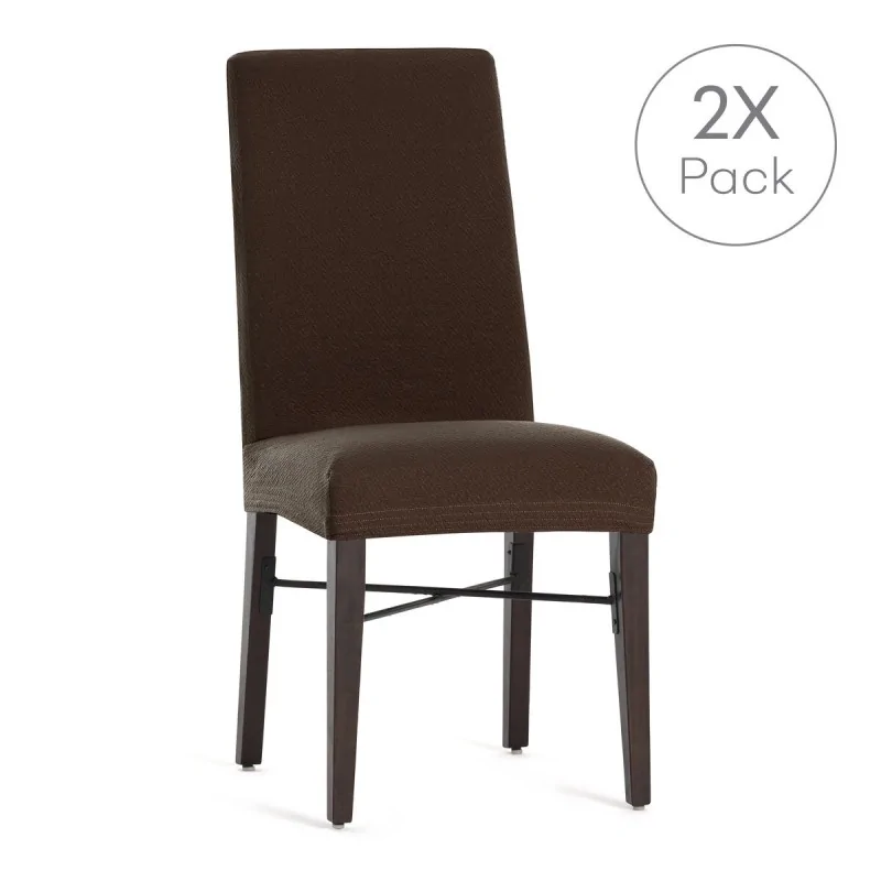 Chair Cover Eysa BRONX Brown 50 x 55 x 50 cm 2...