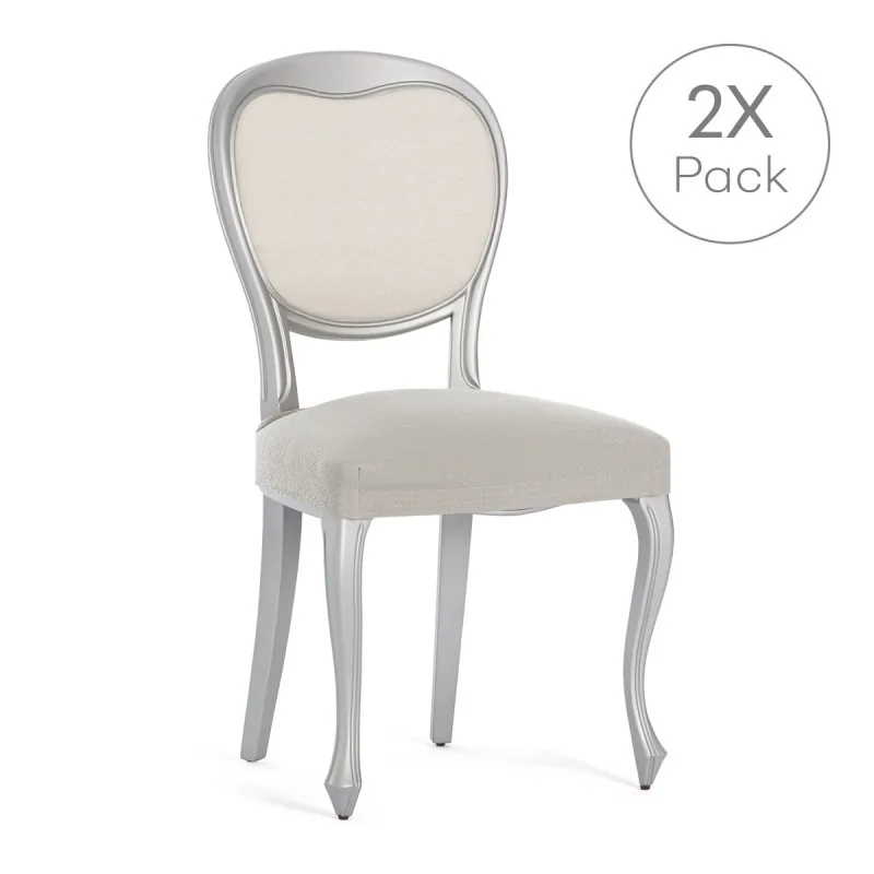 Chair Cover Eysa BRONX Linen 50 x 5 x 50 cm 2...
