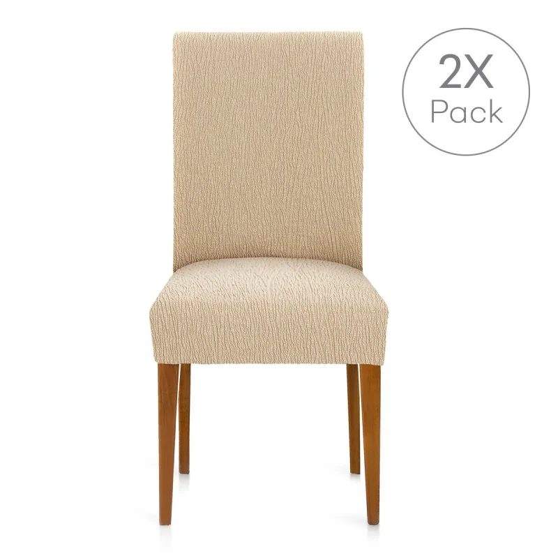 Chair Cover Eysa TROYA Beige 50 x 55 x 50 cm 2...