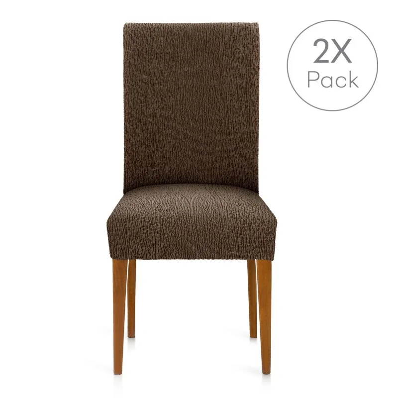 Chair Cover Eysa TROYA Brown 50 x 55 x 50 cm 2...