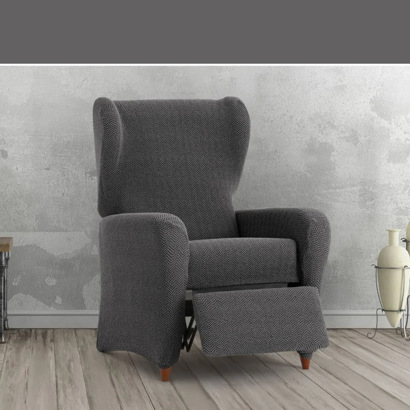 Armchair slipcovers Eysa JAZ Dark grey 90 x 120...