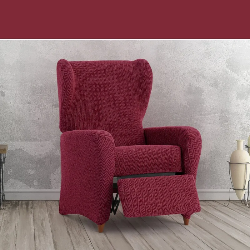 Armchair slipcovers Eysa JAZ Burgundy 90 x 120...