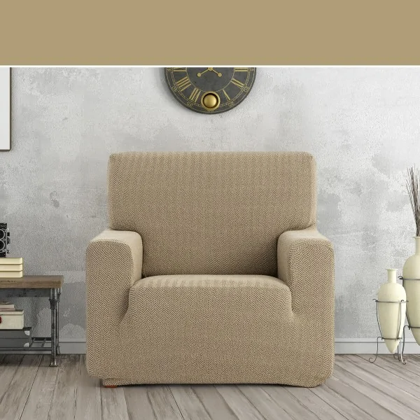Armchair slipcovers Eysa JAZ Beige 70 x 120 x 130 cm