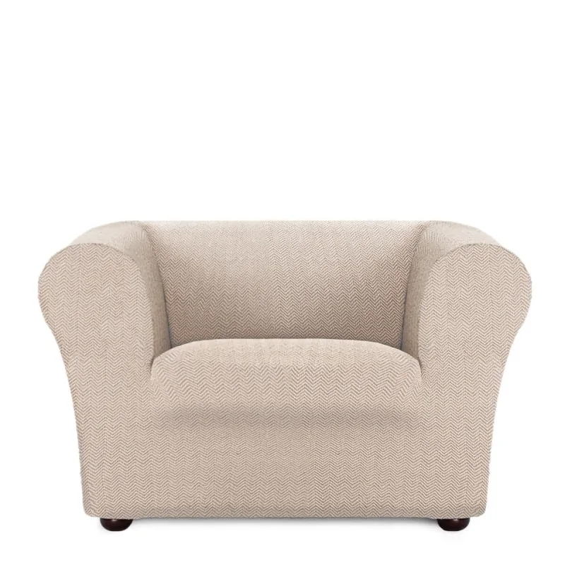 Armchair slipcovers Eysa JAZ Beige 110 x 100 x 130 cm