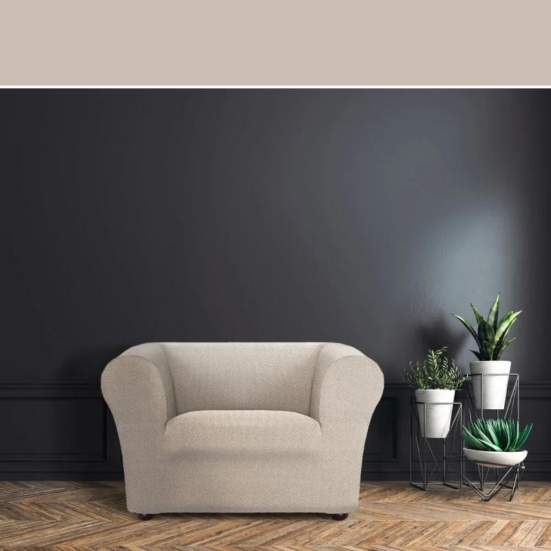 Armchair slipcovers Eysa JAZ Beige 110 x 100 x...