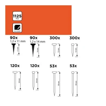 Nails Black & Decker 1125 Pieces 2