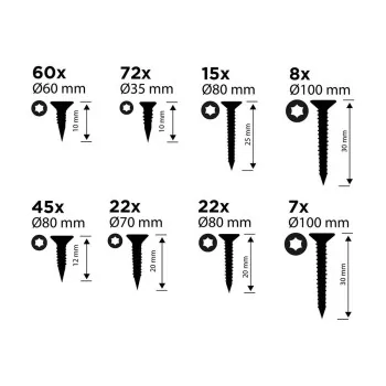 Screw kit Black & Decker Torx 265 Pieces 2