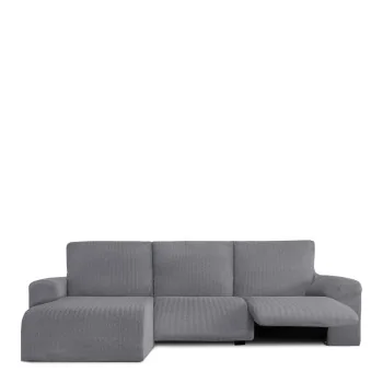 Right short arm chaise longue cover Eysa JAZ Grey 120 x...