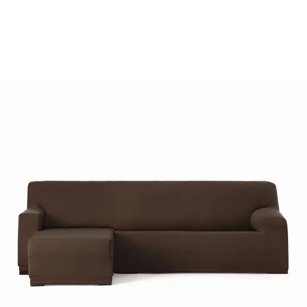 Right short arm chaise longue cover Eysa BRONX Brown 110 x 110 x 310 cm