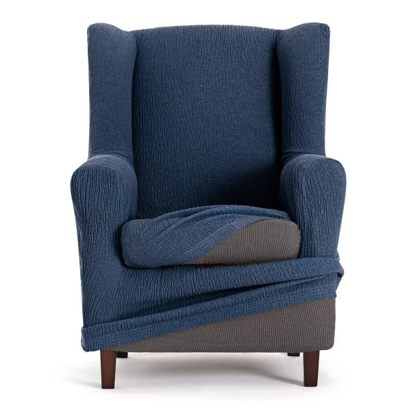 Armchair slipcovers Eysa TROYA Blue 80 x 100 x 90 cm