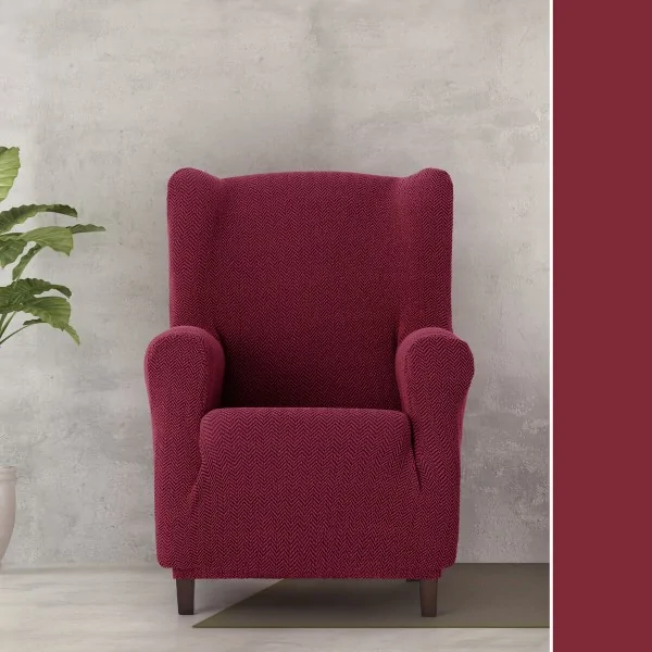 Armchair slipcovers Eysa JAZ Burgundy 80 x 120 x 100 cm