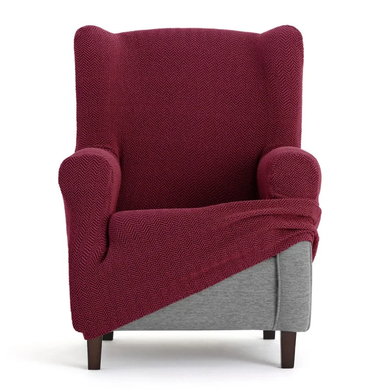 Armchair slipcovers Eysa JAZ Burgundy 80 x 120...