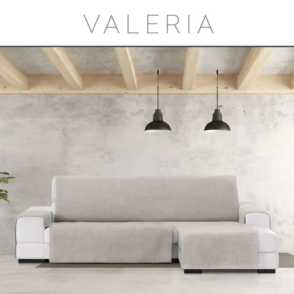 Sofa Cover Eysa VALERIA Light grey 100 x 110 x 240 cm