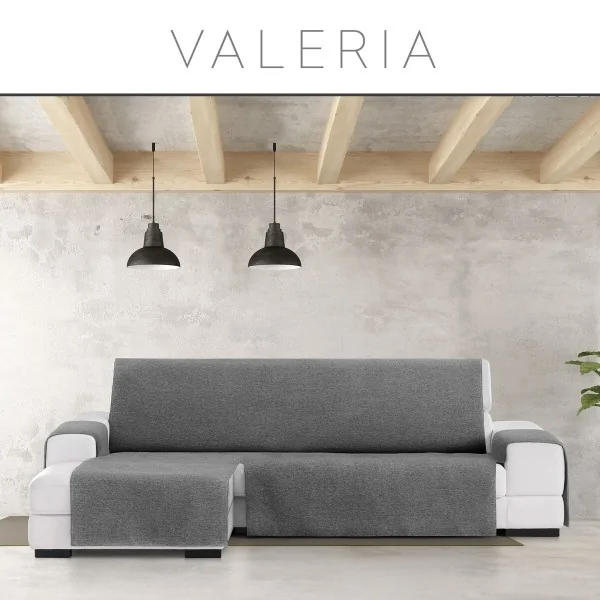 Sofa Cover Eysa VALERIA Dark grey 100 x 110 x 240 cm