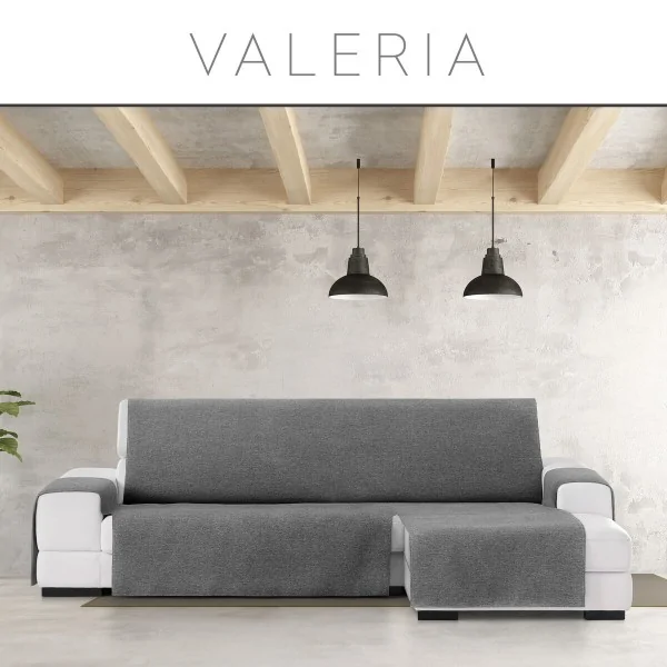 Sofa Cover Eysa VALERIA Dark grey 100 x 110 x 290 cm