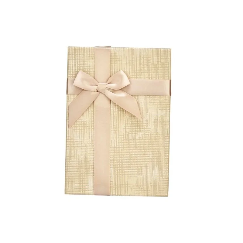 Set of decorative boxes Beige Cardboard Stripes...