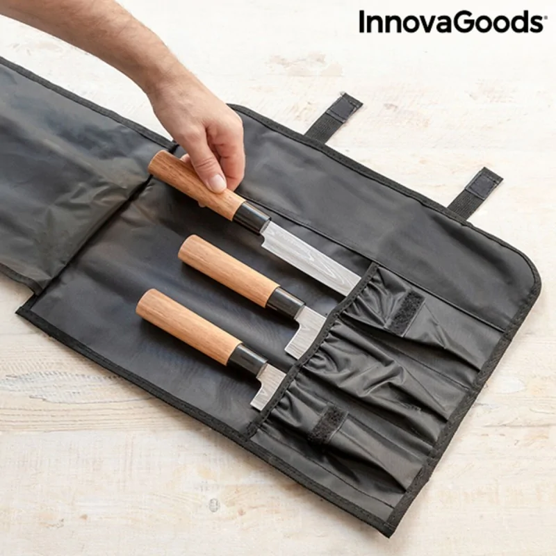 Set of Knives with Professional Carry Case...