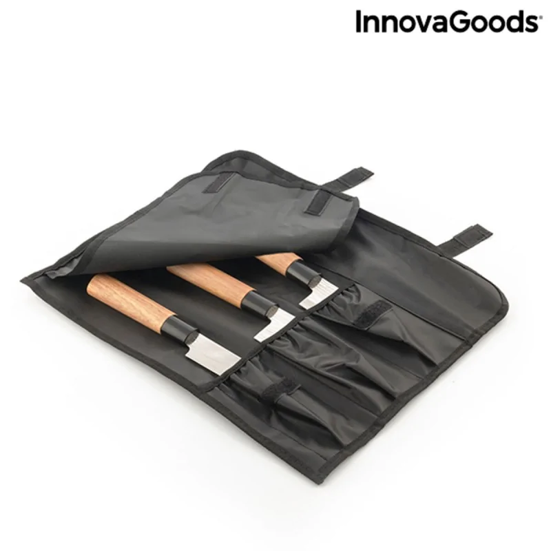 Set of Knives with Professional Carry Case...