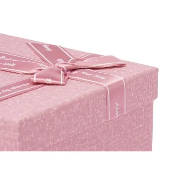Set of decorative boxes Pink Cardboard Lasso 3 Pieces 2