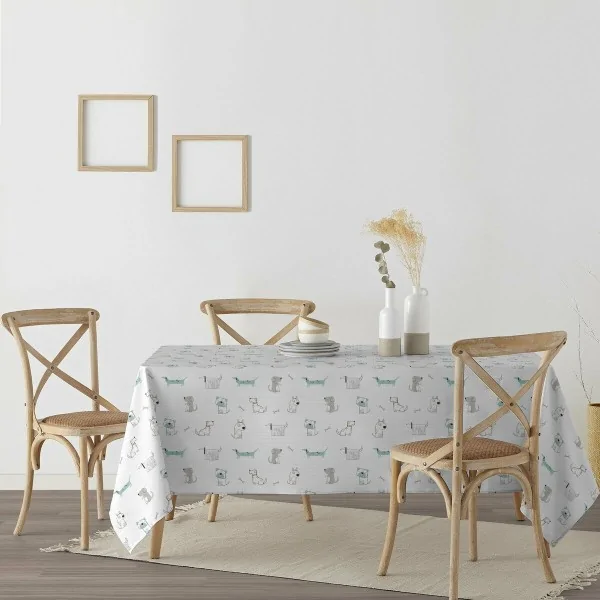 Stain-proof tablecloth Belum Huali 200 x 140 cm Dog