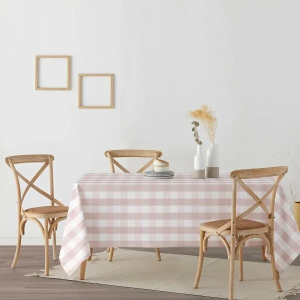 Stain-proof tablecloth Belum 200 x 140 cm Pink Frames