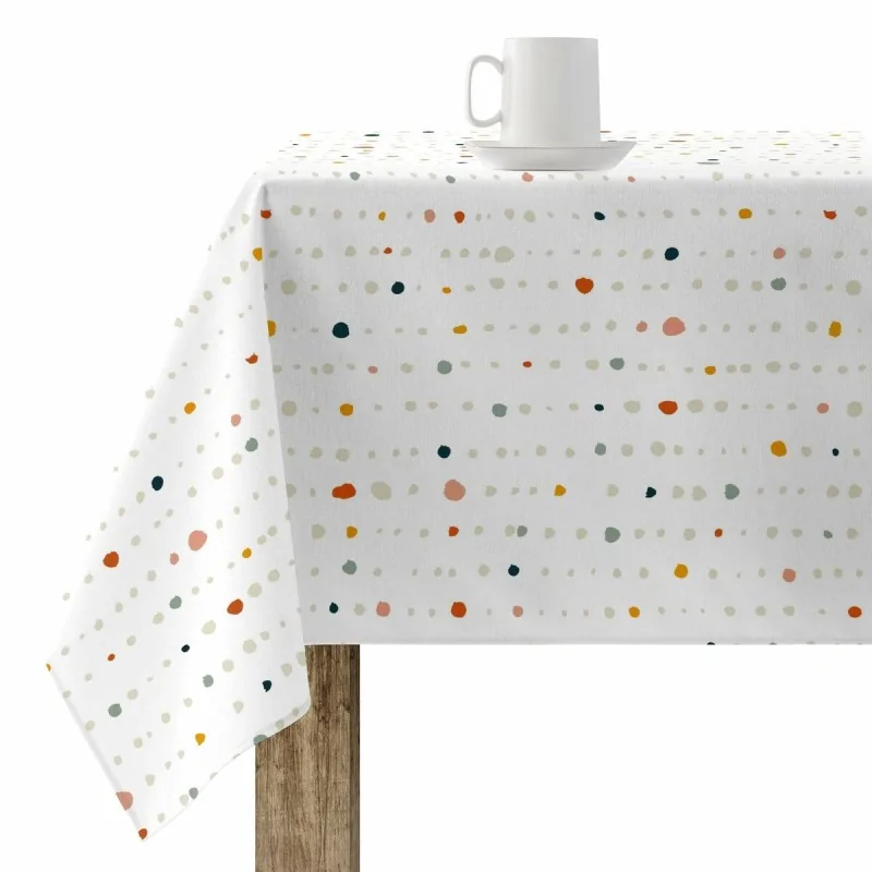 Stain-proof tablecloth Belum 200 x 140 cm White Polka dots