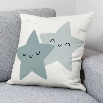 Cushion cover Kids&Cotton Nadir A Blue 50 x 50 cm 2