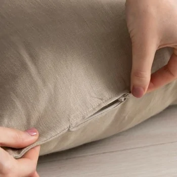 Cushion cover Decolores liso Beige 50 x 50 cm 2