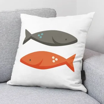 Cushion cover Decolores Peces Rojo Red 50 x 50 cm 2