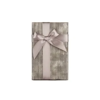 Set of decorative boxes Anthracite Cardboard Stripes... 2