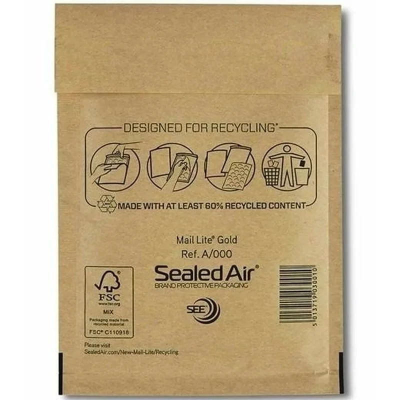 Bubble paper Fellowes 7375601 Brown Beige (10 Units)