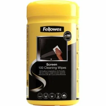 Cleaning Wipe Fellowes 9970330 Dispenser Screen 100 Pieces
