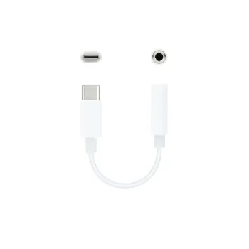USB-C to Jack 3.5 mm Adapter NANOCABLE 10.24.1205-W White... 2